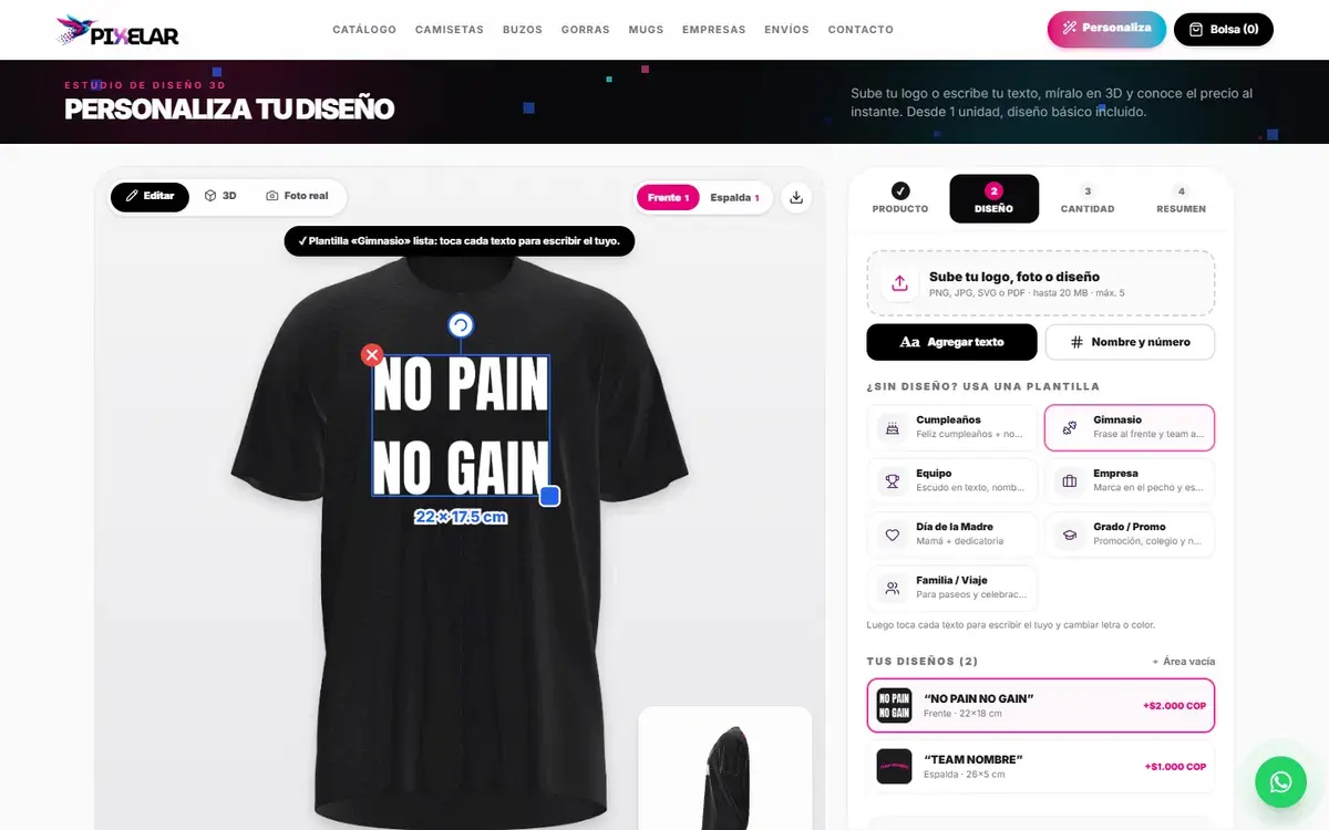 Ejemplo de estudio de diseño 3D