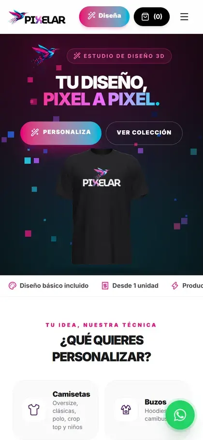 La tienda en celular