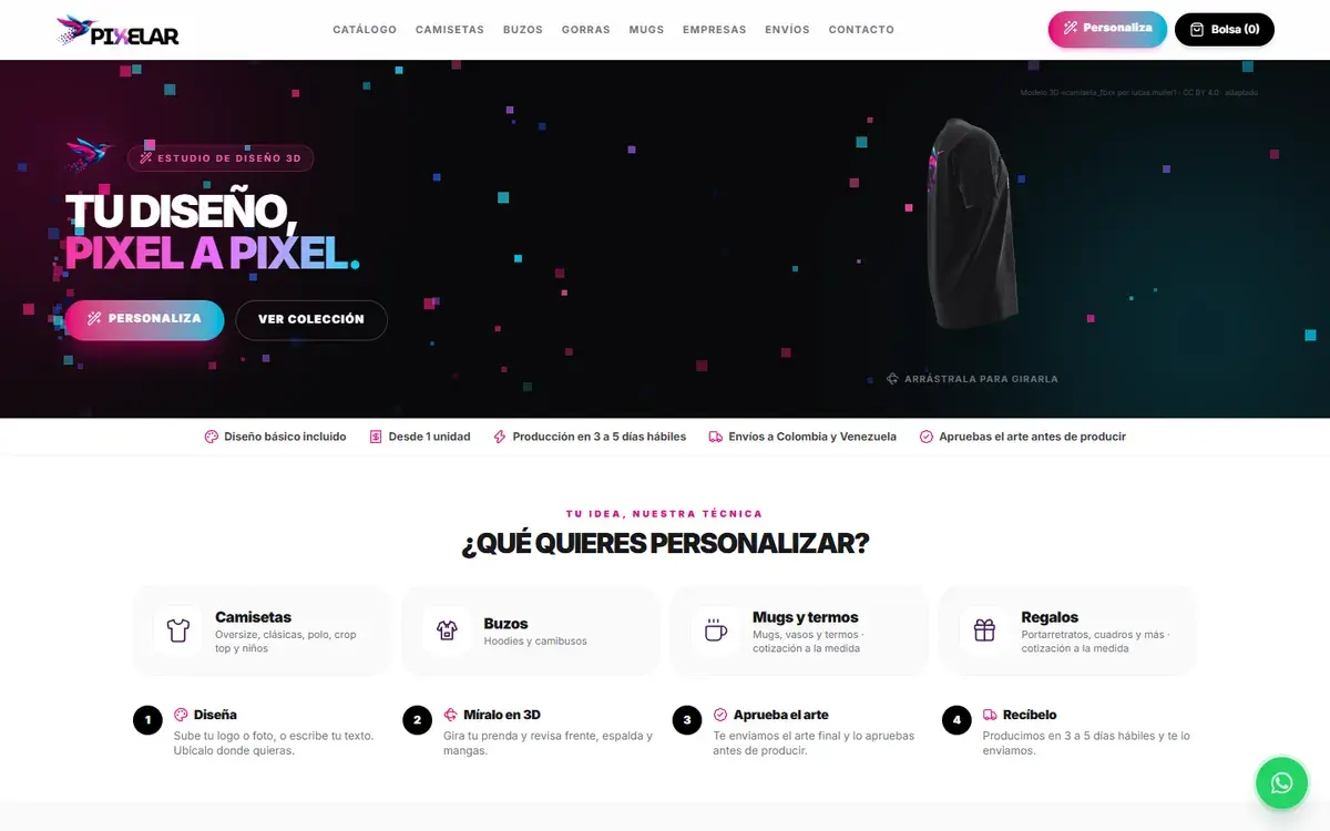 Tienda online de PIXELAR